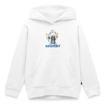 Architekt Architektur Bauplan Beruf Humor Cartoon - Kinder Premium Organic Hoodie - Weiß - Vorne - AI Model Kid Female (0cm)