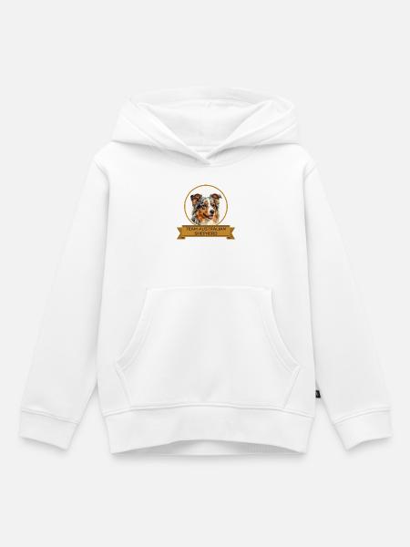 Team Australian Shepherd - Kinder Premium Organic Hoodie - Weiß