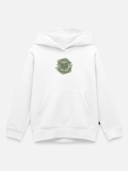 Bauchgefühl - Kinder Premium Organic Hoodie - Weiß