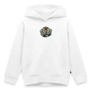 Geister Londons über Big Ben - Kinder Premium Organic Hoodie - Weiß - Vorne - AI Model Kid Female (0cm)