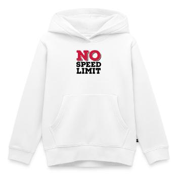 6061912 121780076 speed2 - Sweat Premium à capuche enfant bio - blanc - Devant - AI Model Kid Female (0cm)