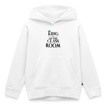 Schüler - Kinder Premium Organic Hoodie - Weiß - Vorne - AI Model Kid Female (0cm)