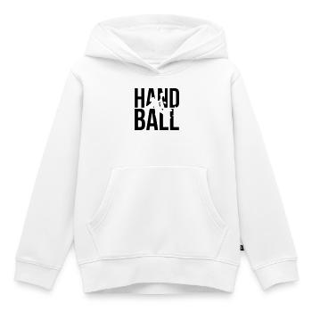 handball handbal - Sweat Premium à capuche enfant bio - blanc - Devant - AI Model Kid Female (0cm)