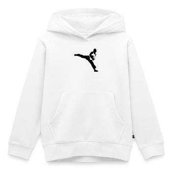 taekwondo - Kids Premium Organic Hoodie - white - Front - AI Model Kid Female (0cm)