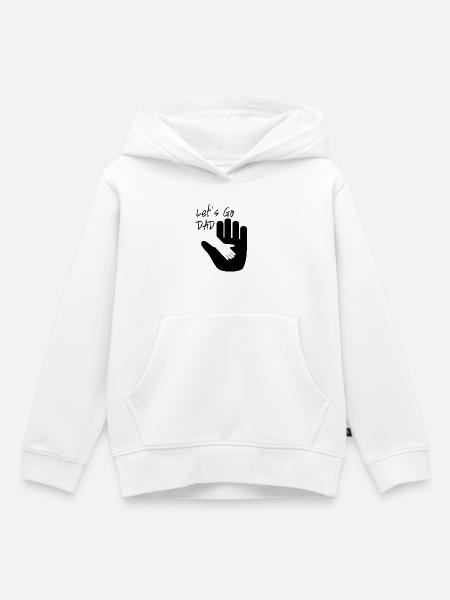 Gehen wir DAD - Kinder Premium Organic Hoodie - Weiß