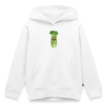 Staudensellerie Sellerie Gemüse Gesund Veganer - Kinder Premium Organic Hoodie - Weiß - Vorne - AI Model Kid Female (0cm)