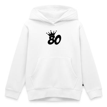 80 / geburtstag / Sport / birthday / achtzig - Kinder Premium Organic Hoodie - Weiß - Vorne - AI Model Kid Female (0cm)