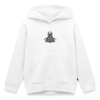 Abstraktes dekoratives Blumenmuster, Mandala - Kinder Premium Organic Hoodie - Weiß - Vorne - AI Model Kid Female (0cm)