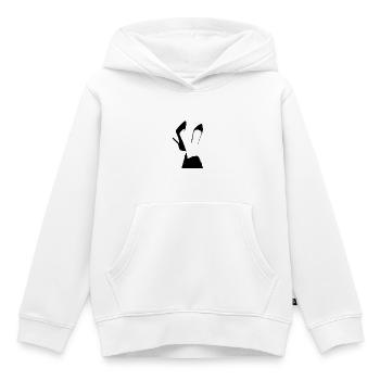 High Heels Silhouette – Glamour Fashion Design - Kinder Premium Organic Hoodie - Weiß - Vorne - AI Model Kid Female (0cm)