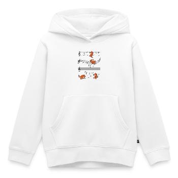 Kunterbunte Tiger-Posen - Kinder Premium Organic Hoodie - Weiß - Vorne - AI Model Kid Female (0cm)