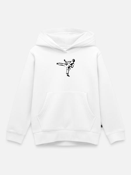 Sport Kampfsport - Kinder Premium Organic Hoodie - Weiß