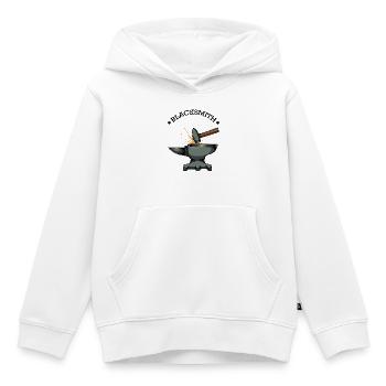Pouvoir de l’étincelle de la forge - Sweat Premium à capuche enfant bio - blanc - Devant - AI Model Kid Female (0cm)