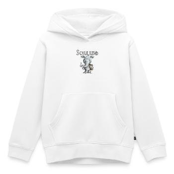 Schulkind Elefant I Einschulung Geschenk - Kinder Premium Organic Hoodie - Weiß - Vorne - AI Model Kid Female (0cm)