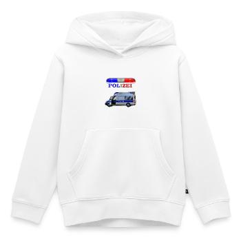 Children's birthday police car Christmas - Kids Premium Organic Hoodie - white - Front - AI Model Kid Female (0cm)