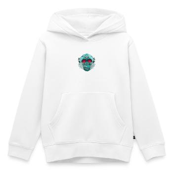 affe mandala tattoo indien dj rap cool music label - Kinder Premium Organic Hoodie - Weiß - Vorne - AI Model Kid Female (0cm)