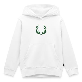 Lorbeerkranz Sieg Gewinnen Sport Erfolg - Kinder Premium Organic Hoodie - Weiß - Vorne - AI Model Kid Female (0cm)