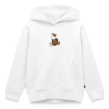 Niedliche Möwe - Kinder Premium Organic Hoodie - Weiß - Vorne - AI Model Kid Female (0cm)