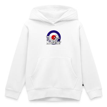 der modfather - Kinder Premium Organic Hoodie - Weiß - Vorne - AI Model Kid Female (0cm)