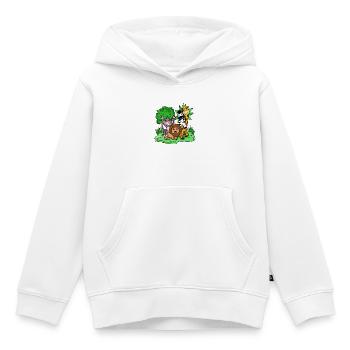 Jungle animaux Mignon - Sweat Premium à capuche enfant bio - blanc - Devant - AI Model Kid Female (0cm)