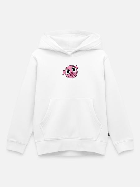 Schwein - Kinder Premium Organic Hoodie - Weiß