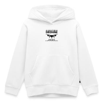 Drohne - Kinder Premium Organic Hoodie - Weiß - Vorne - AI Model Kid Female (0cm)