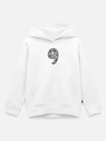 9 - Kinder Premium Organic Hoodie - Weiß