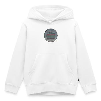 container ship - Kids Premium Organic Hoodie - white - Front - AI Model Kid Female (0cm)