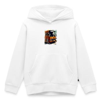 Vintage Ikarus Bus - Kinder Premium Organic Hoodie - Weiß - Vorne - AI Model Kid Female (0cm)