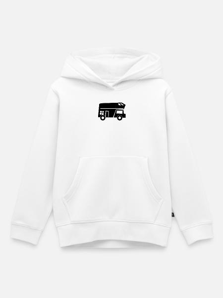 Wohnmobil Camping Camper - Kinder Premium Organic Hoodie - Weiß