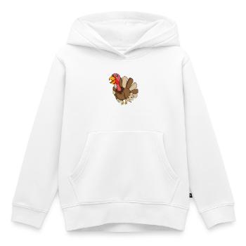 Turquie - Sweat Premium à capuche enfant bio - blanc - Devant - AI Model Kid Female (0cm)