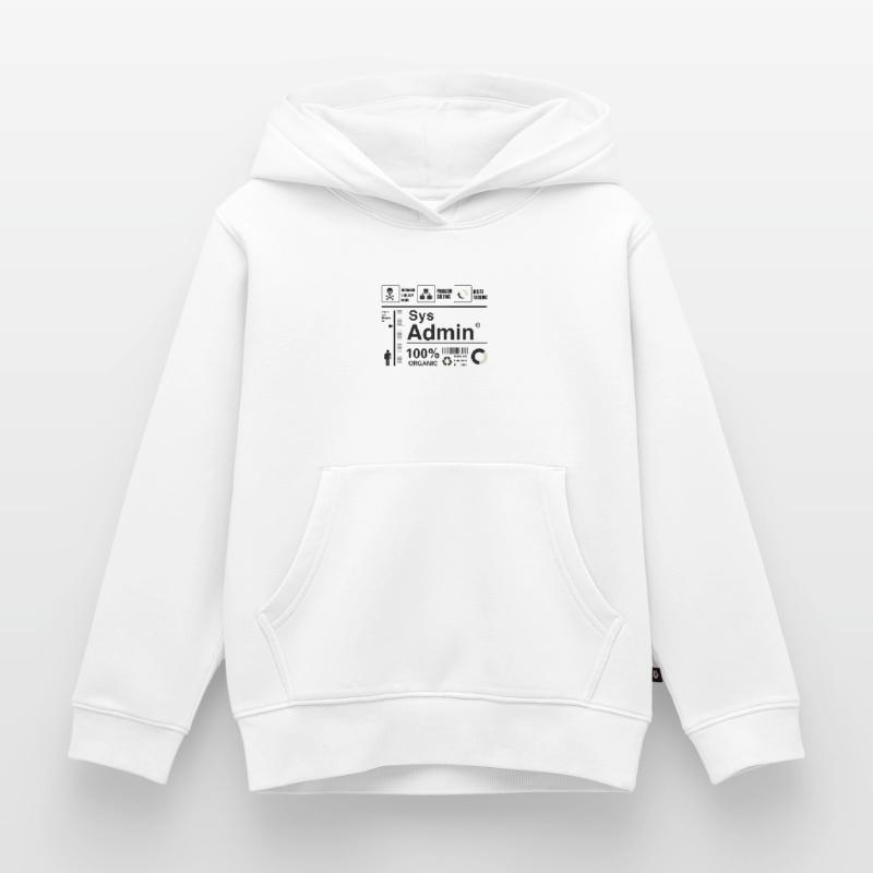 administrateur système ordinateur nerd pc kit programmeur humour lo Sweat Premium à capuche enfant bio