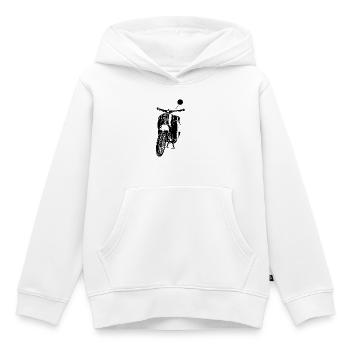 Schwalbe Moped - Kinder Premium Organic Hoodie - Weiß - Vorne - AI Model Kid Female (0cm)