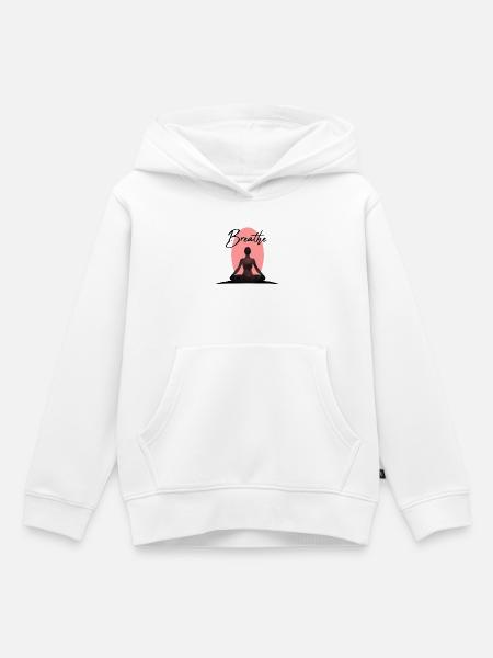 Yoga - Kinder Premium Organic Hoodie - Weiß