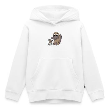 Schnabeltier Mama mit Baby Schnabeltier - Kinder Premium Organic Hoodie - Weiß - Vorne - AI Model Kid Female (0cm)