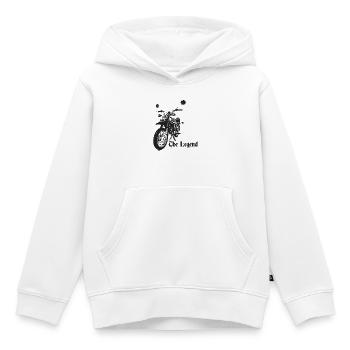 Simson - S51 - Enduro - La Légende - Sweat Premium à capuche enfant bio - blanc - Devant - AI Model Kid Female (0cm)