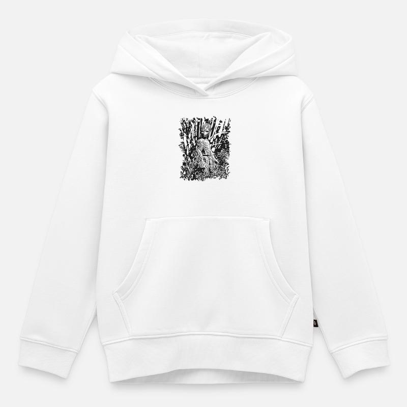GROOT - Vengeurs de mauvaise humeur - Wurzelmännlein - Sweat Premium à capuche enfant bio - blanc