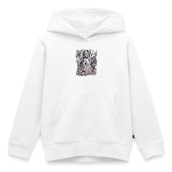 Wurzelmännlein Groot - Sweat Premium à capuche enfant bio - blanc - Devant - AI Model Kid Female (0cm)