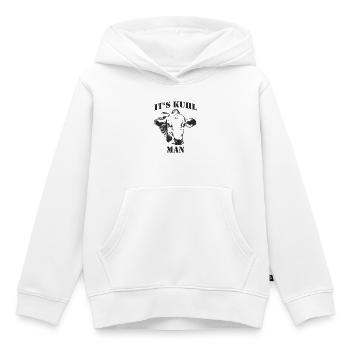 It's Kuhl Man - Kinder Premium Organic Hoodie - Weiß - Vorne - AI Model Kid Female (0cm)