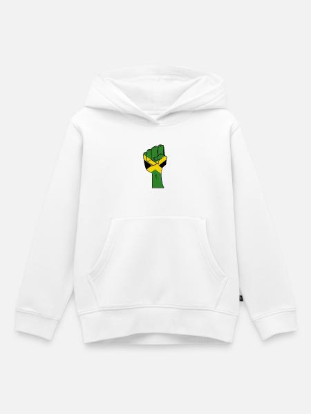 Jamaika - Kinder Premium Organic Hoodie - Weiß