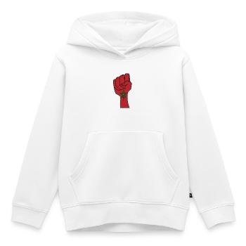 Maroc - Sweat Premium à capuche enfant bio - blanc - Devant - AI Model Kid Female (0cm)