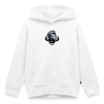 Ifa H6 DDR Kipper unterm Shirt - Kinder Premium Organic Hoodie - Weiß - Vorne - AI Model Kid Female (0cm)