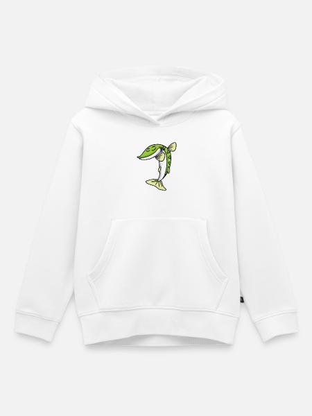 Dabbing Dab Hecht Fisch - Kinder Premium Organic Hoodie - Weiß