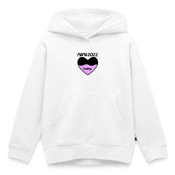 Mama 2022 - Werdende Mutter 2022 loading - Kinder Premium Organic Hoodie - Weiß - Vorne - AI Model Kid Female (0cm)