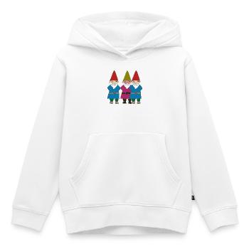 gartenzerge vielfalt - Kinder Premium Organic Hoodie - Weiß - Vorne - AI Model Kid Female (0cm)