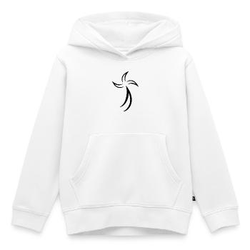 Hermine Celtic Bretagne - Sweat Premium à capuche enfant bio - blanc - Devant - AI Model Kid Female (0cm)