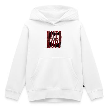 MUR DANS LA TÊTE - Sweat Premium à capuche enfant bio - blanc - Devant - AI Model Kid Female (0cm)