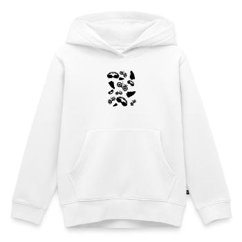 Triathlon Symbole - Kinder Premium Organic Hoodie - Weiß - Vorne - AI Model Kid Female (0cm)
