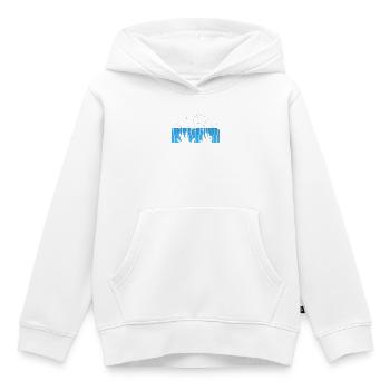 Clavier de pianiste - Sweat Premium à capuche enfant bio - blanc - Devant - AI Model Kid Female (0cm)
