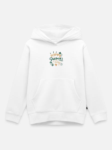 St. Patrick's Billard - Kinder Premium Organic Hoodie - Weiß