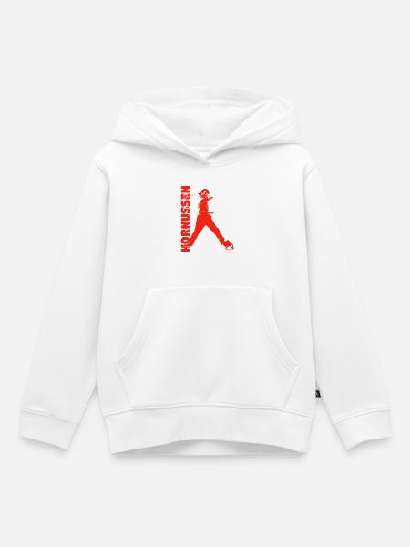 Hornussen - Kinder Premium Organic Hoodie - Weiß